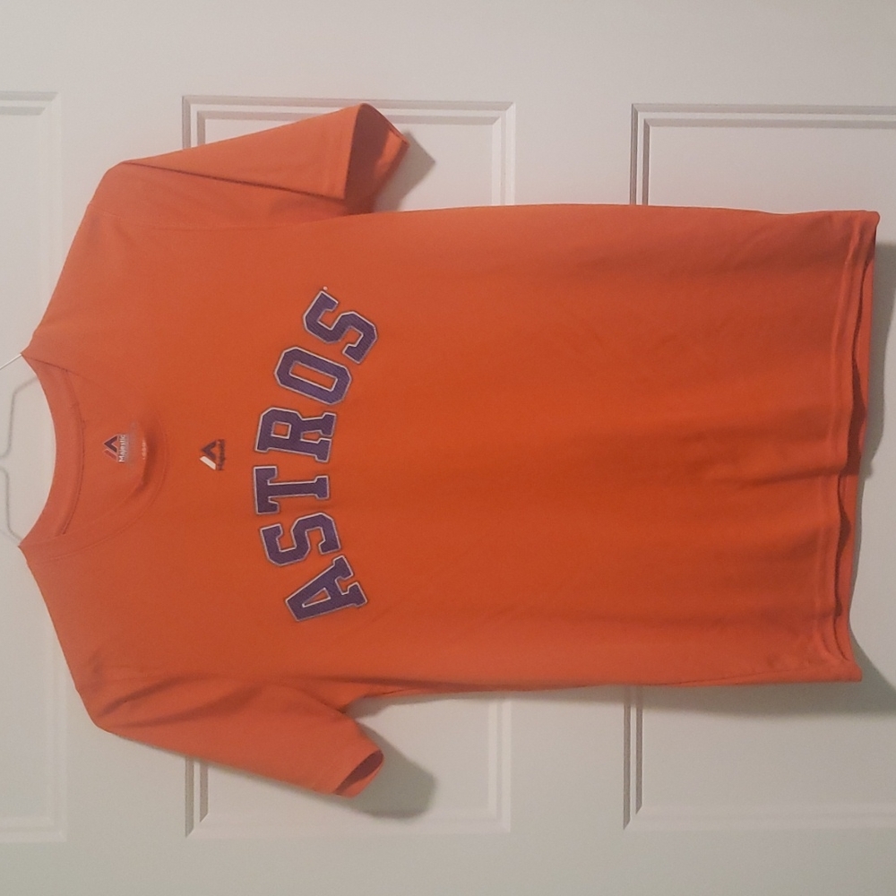 Majestic Boys Youth Large (14/16) Orange Bergman #2 Tshirt